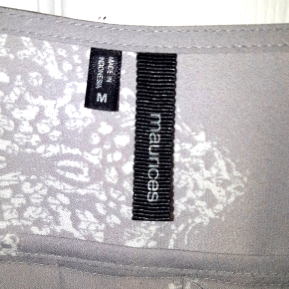 (M) Maurices Sheer Blouse Ptp20"×L26" - Picture 7 of 13